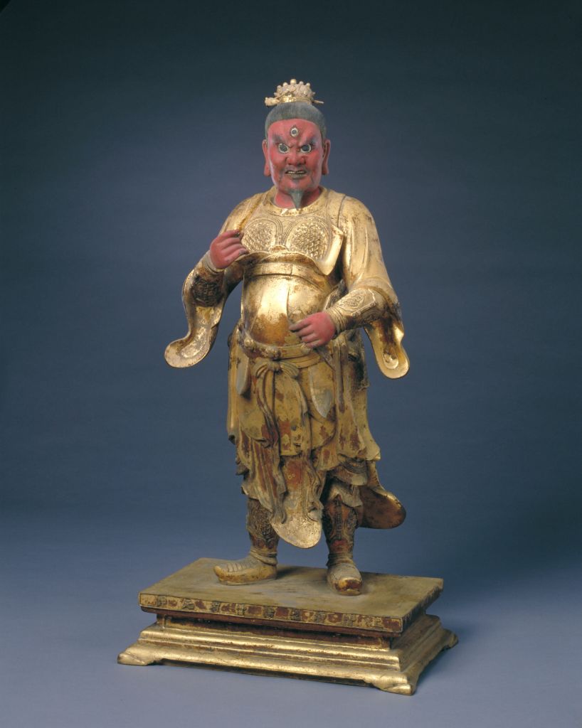 图片[1]-Bronze gilded statue of Marshal Gou-China Archive